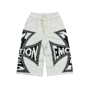 Mixed Emotional Brand Shorts Grey Classic 3/4