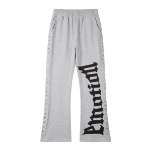 Mixed Emotional Brand Sweatpants Peach Crown