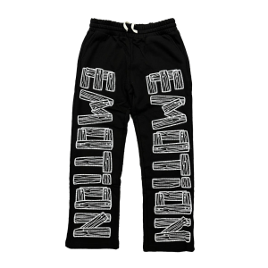 Mixed Emotional Brand Sweatpants Black Artist