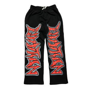 Mixed Emotional Brand Sweatpants Black Graffiti