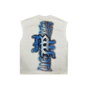Angel Tee White Sleeveless Mixed Emotional Shirt