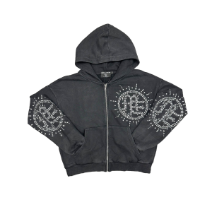 Grey Eclipse Mixed Emotional Brand Hoodie