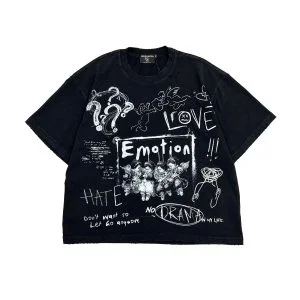 Black Chaos Mixed Emotional Brand Shirt