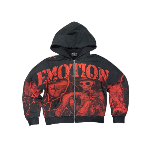 Mixed Emotional Wash Acid Brand Hoodie