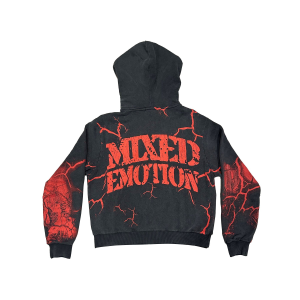 Mixed Emotional Wash Acid Brand Hoodie